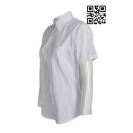R206 design ladies' working short sleeved shirts Priest shirts women' fit shirts short tailor made uniform company uniform  R206 design ladies' working short sleeved shirts Priest shirts women' fit shirts short tailor made uniform company uniform